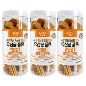 라피끄 강아지 유산균 품은 덴탈껌, 300g, 3개, 장 건강