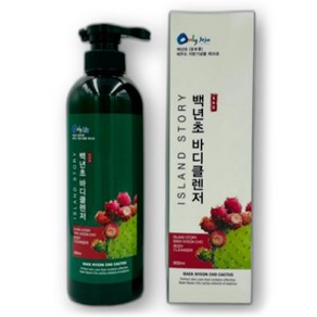 온리제주 백년초 선인장 바디클렌저, 600ml, 1개