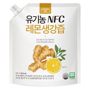 내추럴박스 유기농 NFC 레몬생강 착즙주스, 1개, 500ml