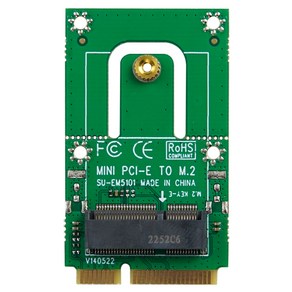 컴스 Mini PCIe 어댑터 M.2 NGFF Key 변환 IH577, 1개