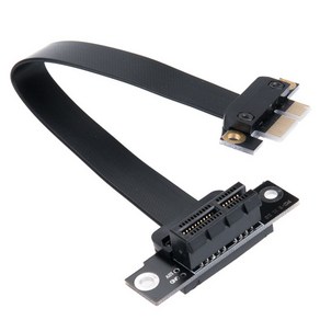 컴스 PCI Expess 연장 아답터 1x PCI-E 3.0 플랫 꺾임형 15cm IH191, 1개