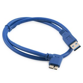 컴스 USB 3.0 Mico USB B 측면 꺾임 젠더 USB A Male / Mico USB B Male NT785, 1개