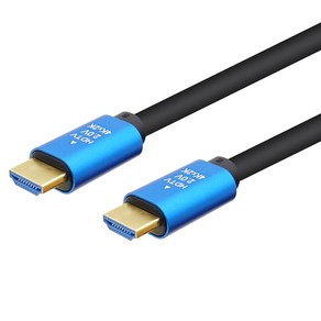 Coms HDMI V2.0 케이블 4K2K 60Hz UHD Blue Metal BT788, 1개