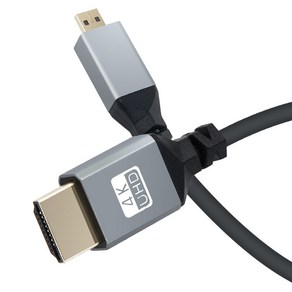 Coms 마이크로 HDMI 변환 스프링 케이블 HDMI M to Mico HDMI M 4K 60Hz UHD BD844, 1개