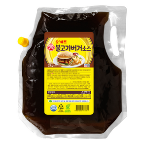 오뚜기 오쉐프 불고기버거 소스, 2kg, 1개