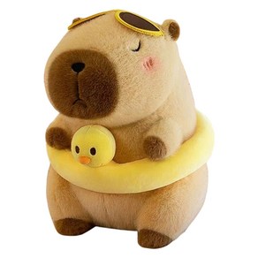 다다랜드 카피바라 애착인형 오리튜브 카피바라, 40cm, 오리 튜브 카피바라 인형, 1개