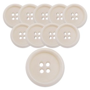 동대문단추왕 너트 단추 20mm RN-08, 내추럴, 10개
