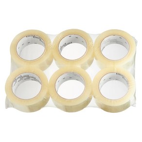 스카치 쓰리엠 309 아크릴 박스 테이프 48mm x 50m 투명, 6개