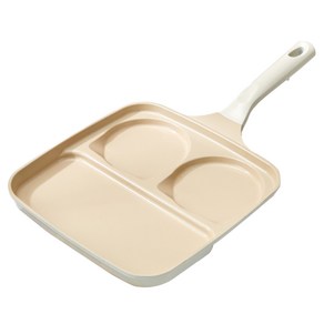 모던하우스 인덕션 뉴 블랑 세라믹코팅 3구 브런치팬 27 x 26.5 cm, 27cm, 1개