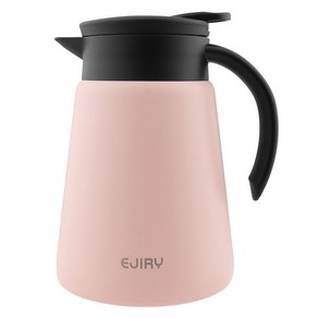 에지리 테이블팟 스텐 보온보냉 주전자, 1개, 0.8L, 피치핑크