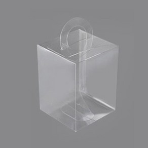 중앙패키지 손잡이 선물 답례박스 9호 10.5 x 10.5 x 13.5 cm, 투명, 10개