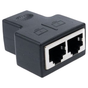 컴스마트 RJ45 이더넷 송수신 분배기커플러 8P8C 회선 분리기 2p, 1개