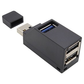 컴스마트 3포트 무전원 썸타입 USB허브 USB3.0 / USB2.0 BT810, Black, 1개