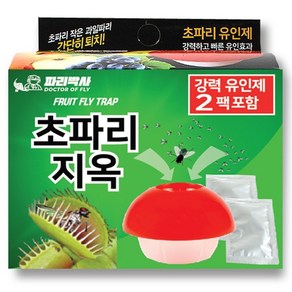 파리박사 초파리퇴치 트랩 용기 100g + 리필액 2p 세트, 15ml, 1세트
