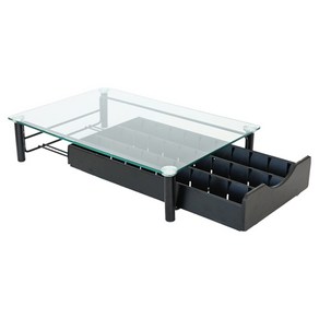 유얼홈 홈카페 멀티 강화유리 커피캡슐 보관함 30구, 1개, 블랙