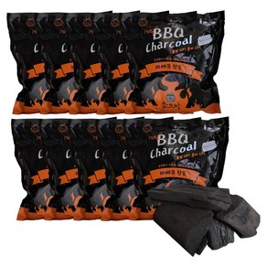 숯모아 바베큐 참숯 개별포장, 1kg, 10개
