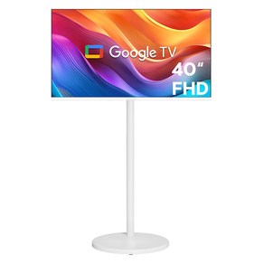 와이드뷰 FHD 화이트에디션 스마트 TV + 삼탠바이미 V1 이동식 거치대 세트, 101cm, GTWV400FHD11(TV), EKWBYME38 V1(거치대)