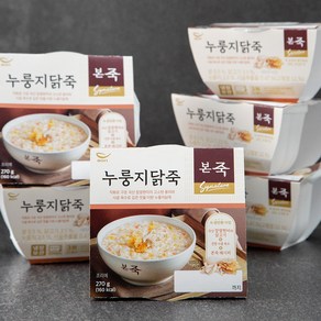 본죽 누룽지닭죽 (냉장), 270g, 6개