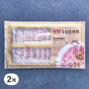 은하수산 미국산 날개 숙성 홍어회 (냉장), 2개, 150g