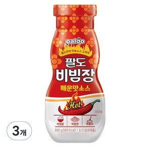 팔도 비빔장 매운맛 소스, 200g, 3개