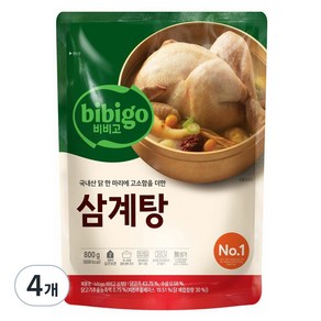 비비고 삼계탕, 800g, 4개