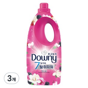 다우니 고농축 섬유유연제 목련과 베리 본품, 2L, 3개