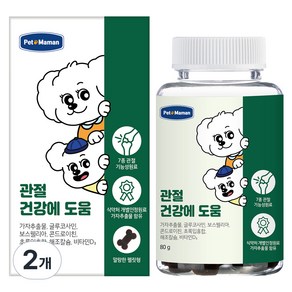 펫또마망 강아지 영양제, 뼈/관절강화, 80g, 2개