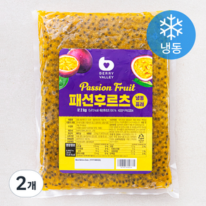 베리밸리 패션후르츠 퓨레 (냉동), 2kg, 2개