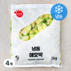 마당발 애호박 (냉동), 1kg, 4개