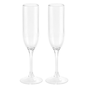 바이굿즈 PC 초고강도 플라스틱 샴페인잔, 210ml, 2개