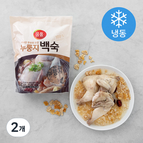 올품 누룽지 백숙 (냉동), 750g, 2개