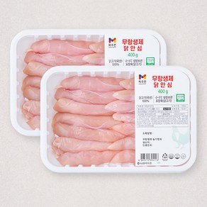 목우촌 무항생제 인증 닭안심 (냉장), 400g, 2개