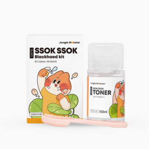 정글몬스터 고양이 쏙쏙뽑냥 토너 + 핑커브러쉬, 1세트, 100ml