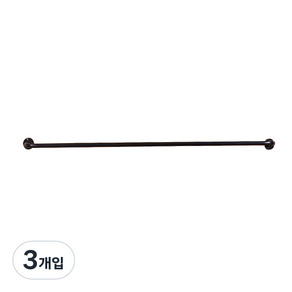 MAME 미니 옷걸이 벽행거 120cm, 블랙, 3개