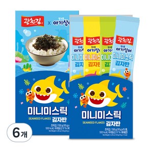 핑크퐁 미니미스틱 김자반 10g x 15p, 150g, 6개