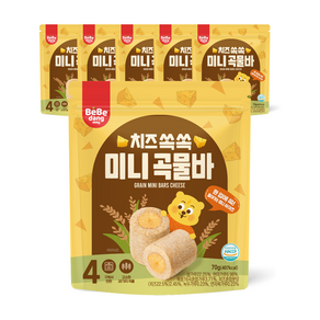 베베당 쏙쏙 미니곡물바치즈, 6개, 치즈, 70g