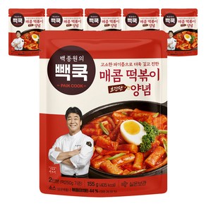백종원의 매콤 떡볶이 양념, 155g, 6개