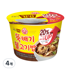 오뚜기 뚝배기 불고기밥 증량, 320g, 4개