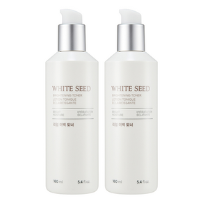더페이스샵 화이트씨드 리얼 미백 토너, 160ml, 2개