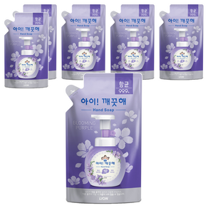 아이깨끗해 핸드워시 리필 블루밍퍼플, 200ml, 6개