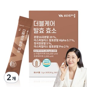 비타민마을 와이즈 더블케어 발효 효소, 90g, 2개