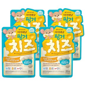 아이배냇 핑거 치즈 오리지널 20g, 치즈맛, 4개
