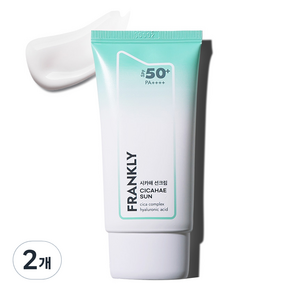 프랭클리 시카해 선크림 SPF50+ PA++++, 2개, 50ml