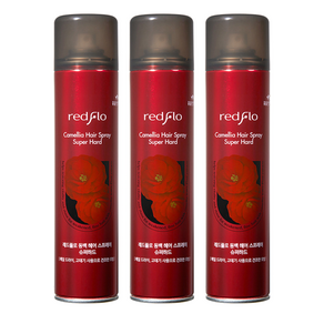 레드플로 동백 헤어스프레이 슈퍼하드, 300ml, 3개