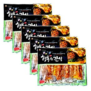 행복한간식 강아지 사사미 간식 400g, 숯불꽈베기맛, 5개