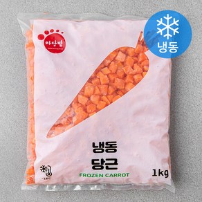 마당발 당근 (냉동), 1kg, 1개