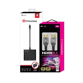 겜맥 닌텐도스위치 HDMI 컨버터 + 케이블2.1