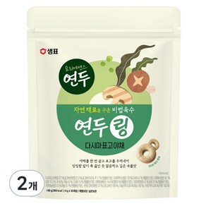 연두링 다시마표고야채, 140g, 2개