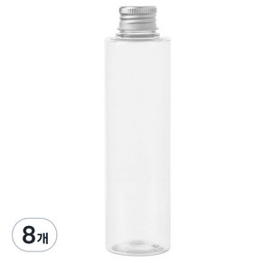 병도매닷컴 AC170 투명 음료용기 알루미늄 실버캡, 170ml, 8개