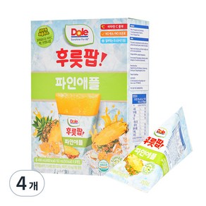 돌 후룻팝 파인애플 8p, 62ml, 4개